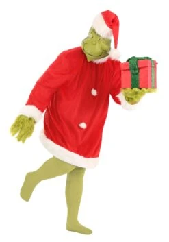 Plus Size Grinch Costume -Holiday Clothing Promotion Store plus size santa grinch costume alt 1