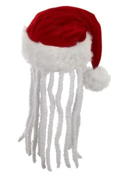 Dread Santa Plush Hat -Holiday Clothing Promotion Store plush dread santa hat alt 5