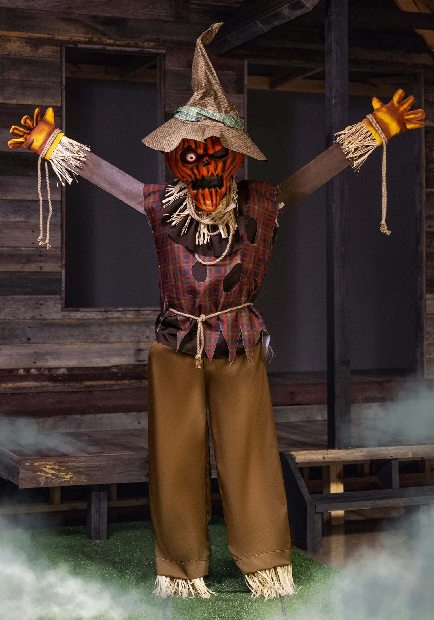 Pumpkin Scarecrow Animatronic Halloween Decoration 4 Pumpkin Scarecrow Animatronic Halloween Decoration - Image 2