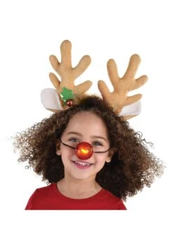 AMSCAN Reindeer Nose & Antlers Costume Accessory Kit