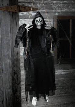 Sitting Reaper Hanging Halloween Decoration