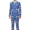 Men's Blue Nordic Christmas Suitmeister Suit 2 Men's Blue Nordic Christmas Suitmeister Suit -Holiday Clothing Promotion Store suitmeister christmas blue nordic mens suit