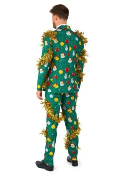 Opposuits Suitmeister Christmas Deco Green Costume Suit For Men -Holiday Clothing Promotion Store suitmeister christmas deco green mens suit alt 2
