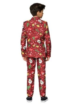 Suitmeister Christmas Red Light Up Boy's Suit -Holiday Clothing Promotion Store suitmeister christmas red light up boys suit alt 1