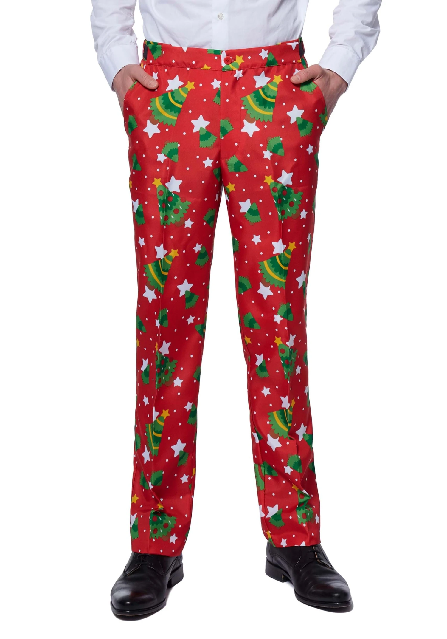 Suitmeister Red Christmas Tree & Stars Suit 6 Suitmeister Red Christmas Tree & Stars Suit - Image 4