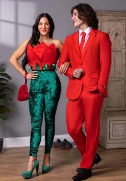 Men's Suitmeister Solid Red Suit -Holiday Clothing Promotion Store suitmeister solid red alt 2