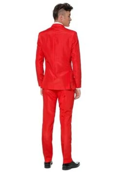 Men's Suitmeister Solid Red Suit -Holiday Clothing Promotion Store suitmeister solid red alt 4