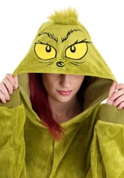 The Grinch Adult Onesie Costume -Holiday Clothing Promotion Store the grinch adult onesie alt 5