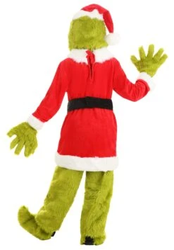 The Grinch Santa Open Face Costume For Kids -Holiday Clothing Promotion Store the grinch child santa open face costume alt 4