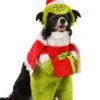 The Grinch Santa Pet Costume -Holiday Clothing Promotion Store the grinch santa dog costume