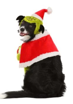 The Grinch Santa Pet Costume -Holiday Clothing Promotion Store the grinch santa dog costume alt 2