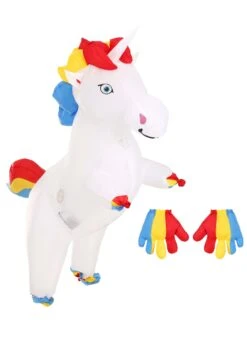 Kids Inflatable Prancing Unicorn Costume -Holiday Clothing Promotion Store the kids inflatable prancing unicorn costume flat