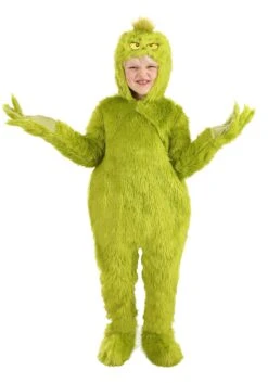 Classic Grinch Jumpsuit Costume For Toddlers -Holiday Clothing Promotion Store toddler classic grinch jumpsuit costume alt 5
