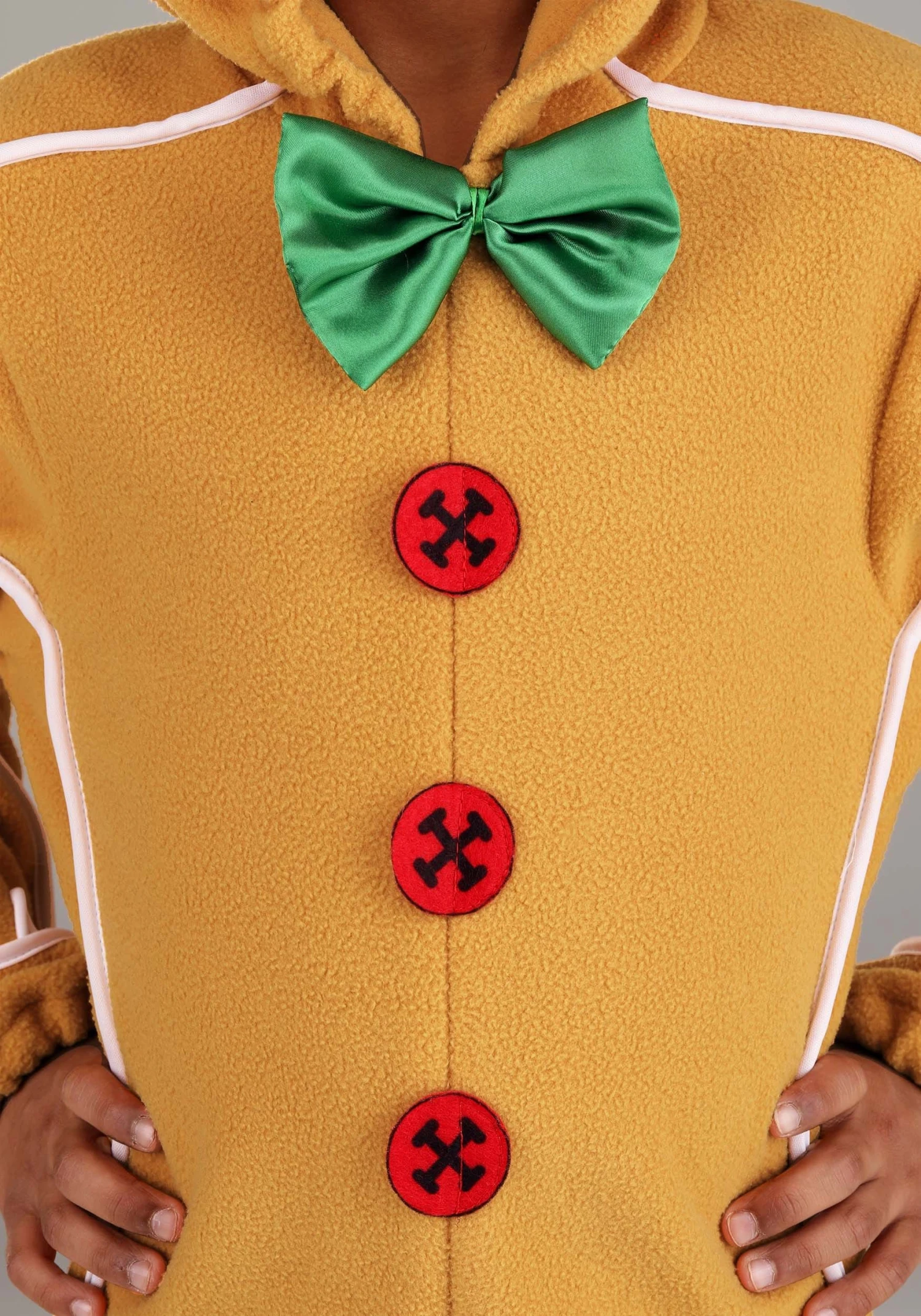 Toddler Gingerbread Man Onesie Costume 4 Toddler Gingerbread Man Onesie Costume - Image 2
