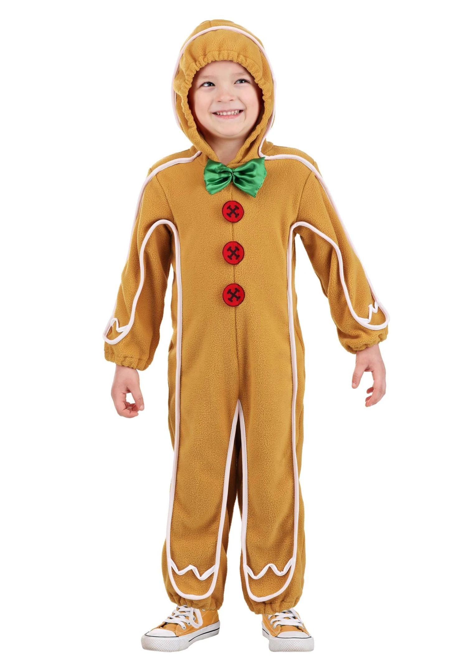 Toddler Gingerbread Man Onesie Costume 3 Toddler Gingerbread Man Onesie Costume