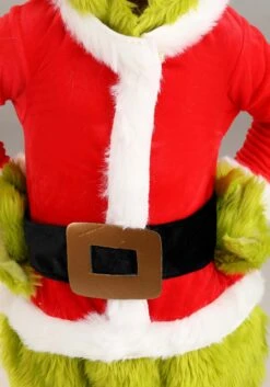 Grinch Santa Claus Costume For Toddlers -Holiday Clothing Promotion Store toddler grinch santa claus costume alt 2