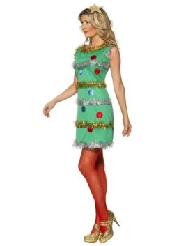 Smiffys Women's Christmas Tree Dress Costume 7 Smiffys Women's Christmas Tree Dress Costume -Holiday Clothing Promotion Store womens christmas tree costume dress 1