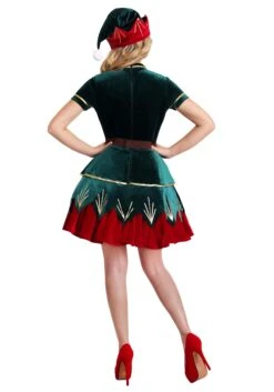 The Women's Deluxe Holiday Elf Costume 9 The Women's Deluxe Holiday Elf Costume -Holiday Clothing Promotion Store womens deluxe holiday elf costume alt 3