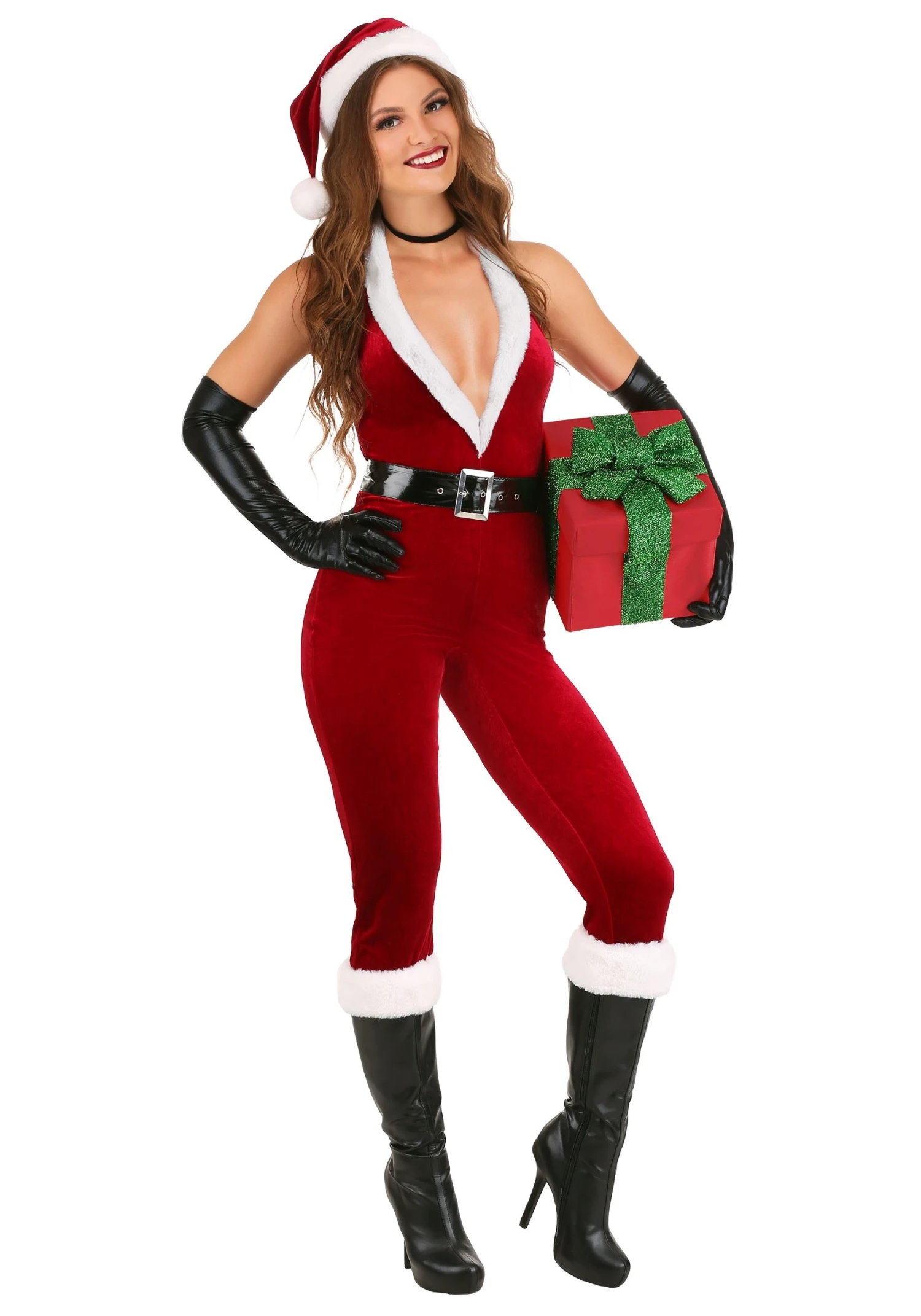 Sexy Santa Bodysuit For Women 3 Sexy Santa Bodysuit For Women